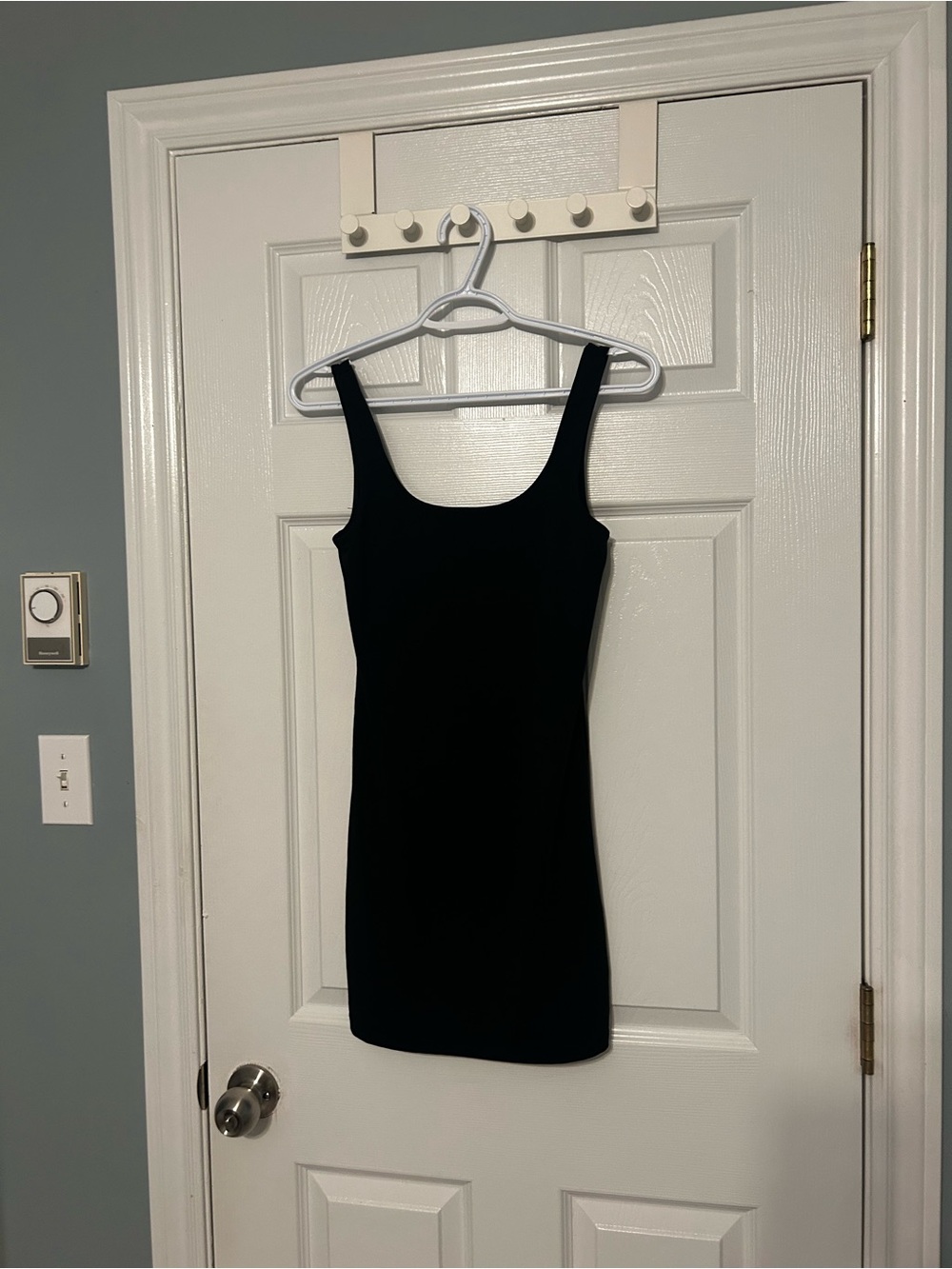 Essential Black Scoop Mini Dress